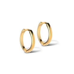 Enamel Classic Forgyldt Hoops 10mm - 168G