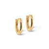 Enamel Classic Forgyldt Hoops 6mm - E175G