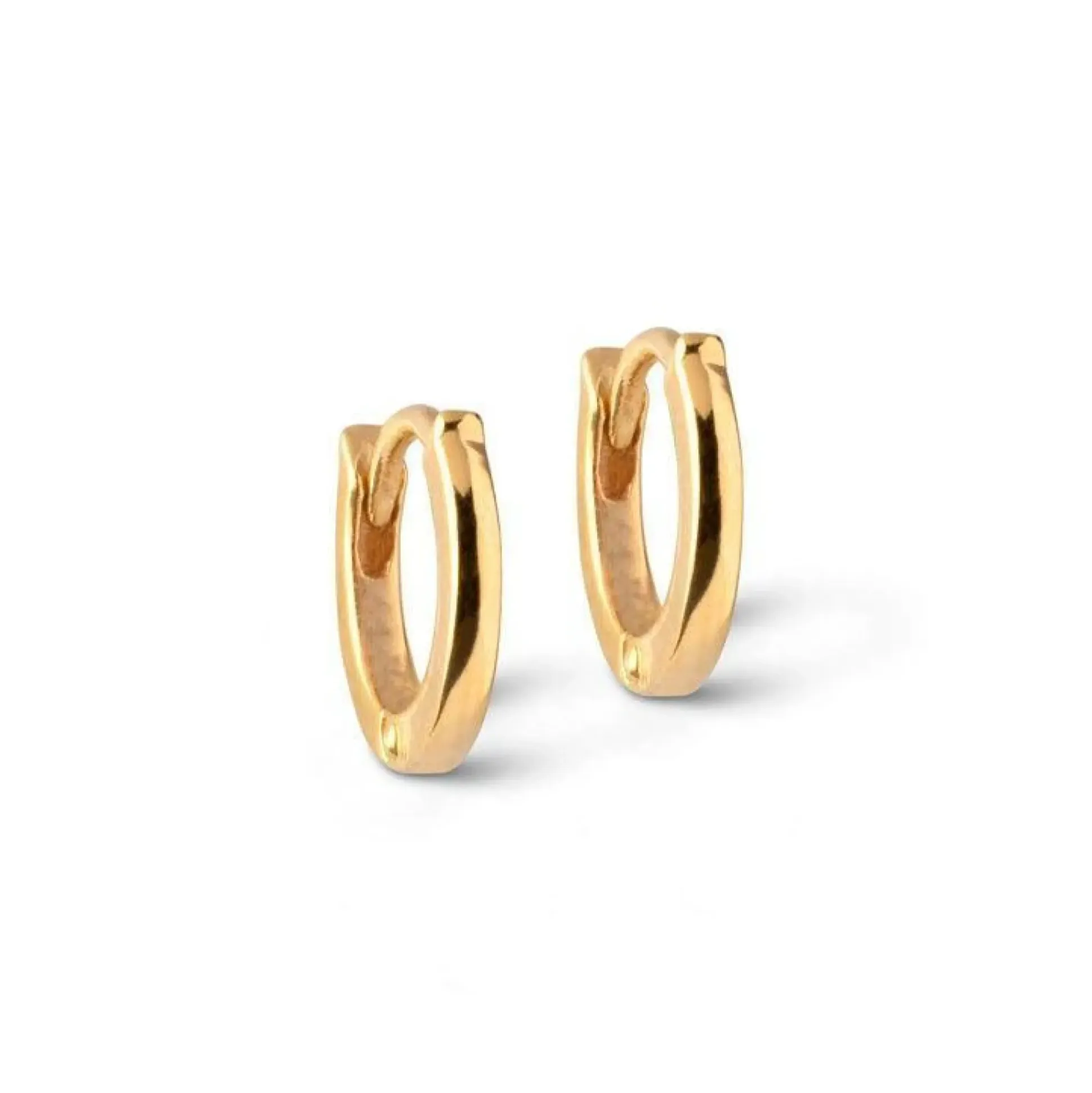 Enamel Classic Forgyldt Hoops 6mm - E175G