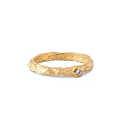 Enamel Coralle Forgyldt Ring - R57GM