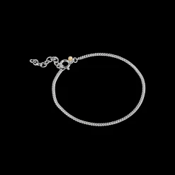 Enamel Curb Chain armbånd sølv - B123S