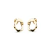 Enamel Daphne Studs - Forgyldte Ørestikker - E380G