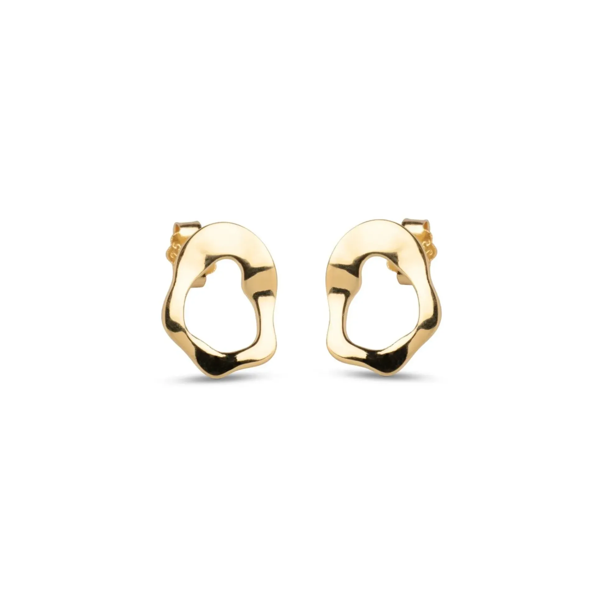 Enamel Daphne Studs - Forgyldte Ørestikker - E380G