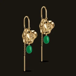 Enamel Kai Grass Green Øreringe - E327GM-GrassGreen