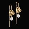 Enamel Kai Pearl Øreringe sølvforgyldt - E326GM