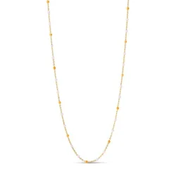Enamel Lola Forgyldt Halskæde - N55G Heavenly