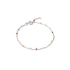 Enamel Lola Sølv Armbånd - B66S Rainbow