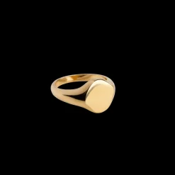 Enamel Luna Ring i forgyldt sølv - R79G