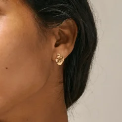Enamel Maia Small Studs - Forgyldte Ørestikker - E386GM