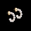 Enamel Mini Pearlie Hoops - E295G