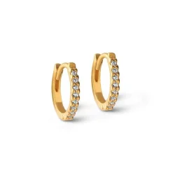Enamel Petite Flora Hoops 8mm - E174GM