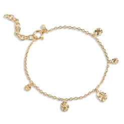 Enamel Refined Charm Bracelet - Forgyldt Armbånd - B133GM