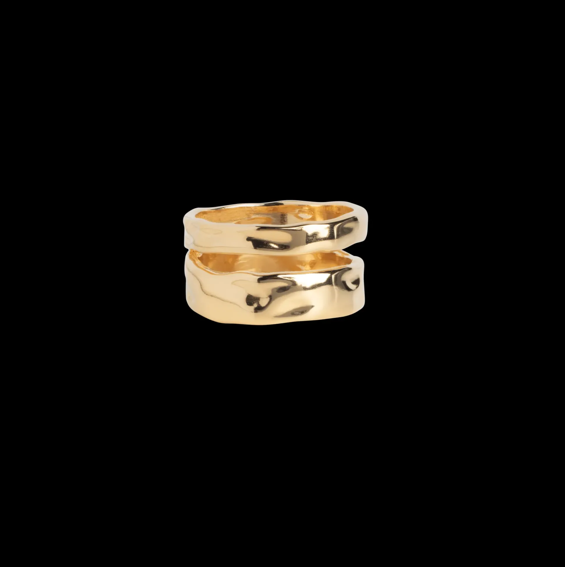 Enamel Sandra Statement Ring - Forgyldt - R92G