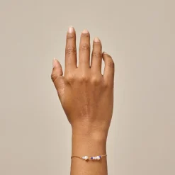 Enamel Sofia Armbånd Marine m. Perler - B136G-Marine