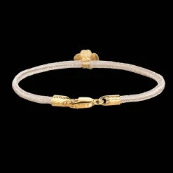 Flora Danica Firkløver Silke Armbånd Rosa - Forgyldt