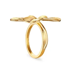 Flora Danica Firkløver Statement Ring - Sølv Forgyldt