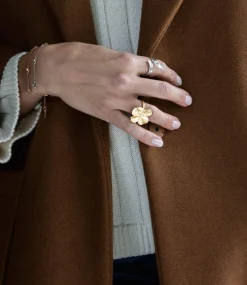 Flora Danica Græs Statement Ring - Sølv