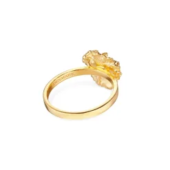 Flora Danica Persille Ring - Sølv Forgyldt