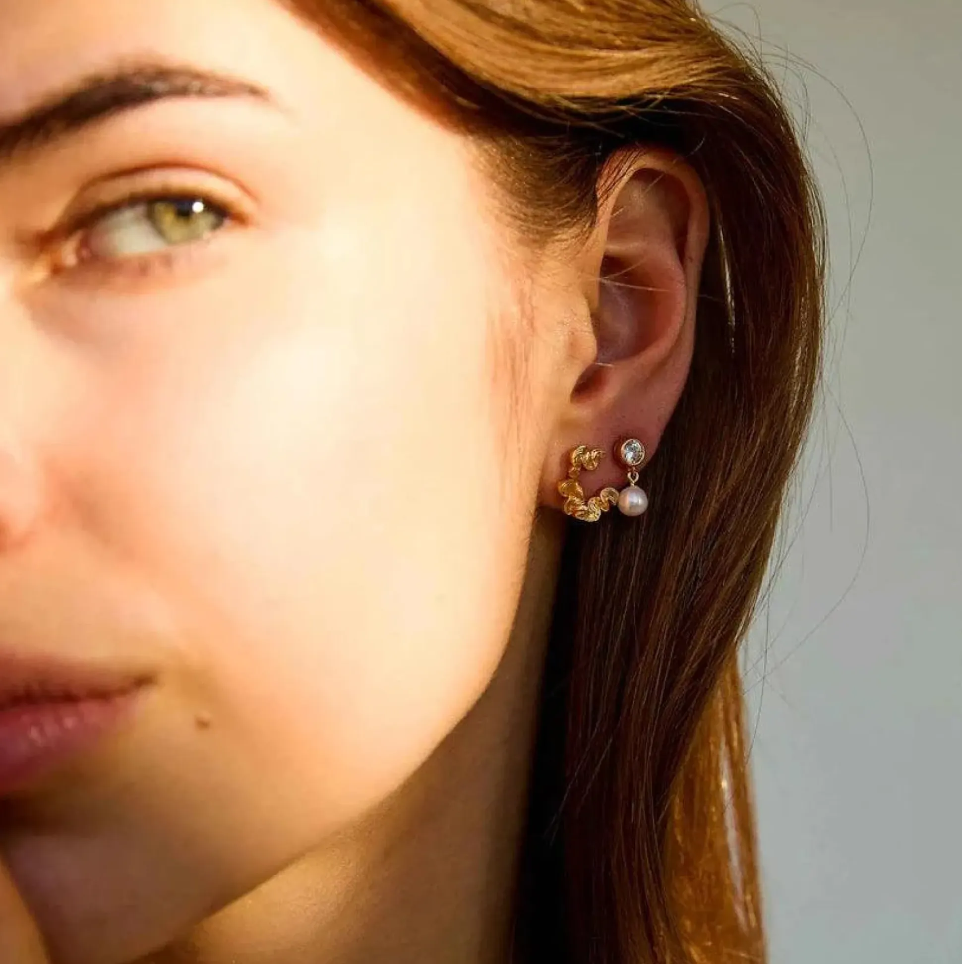 Hultquist Copenhagen Audrey Petite Forgyldte Ørestikker
