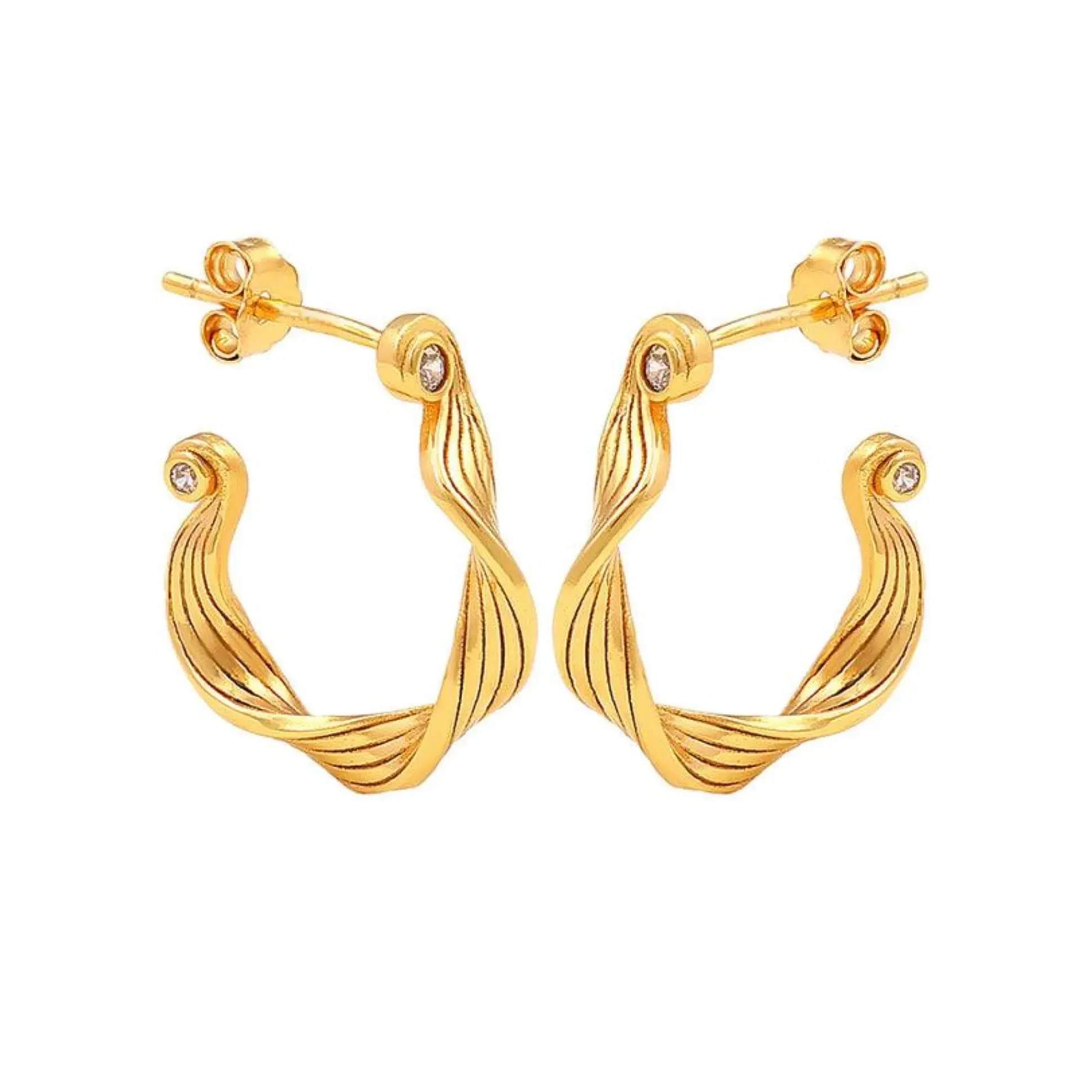 Hultquist Copenhagen Audrey Forgyldte Hoops