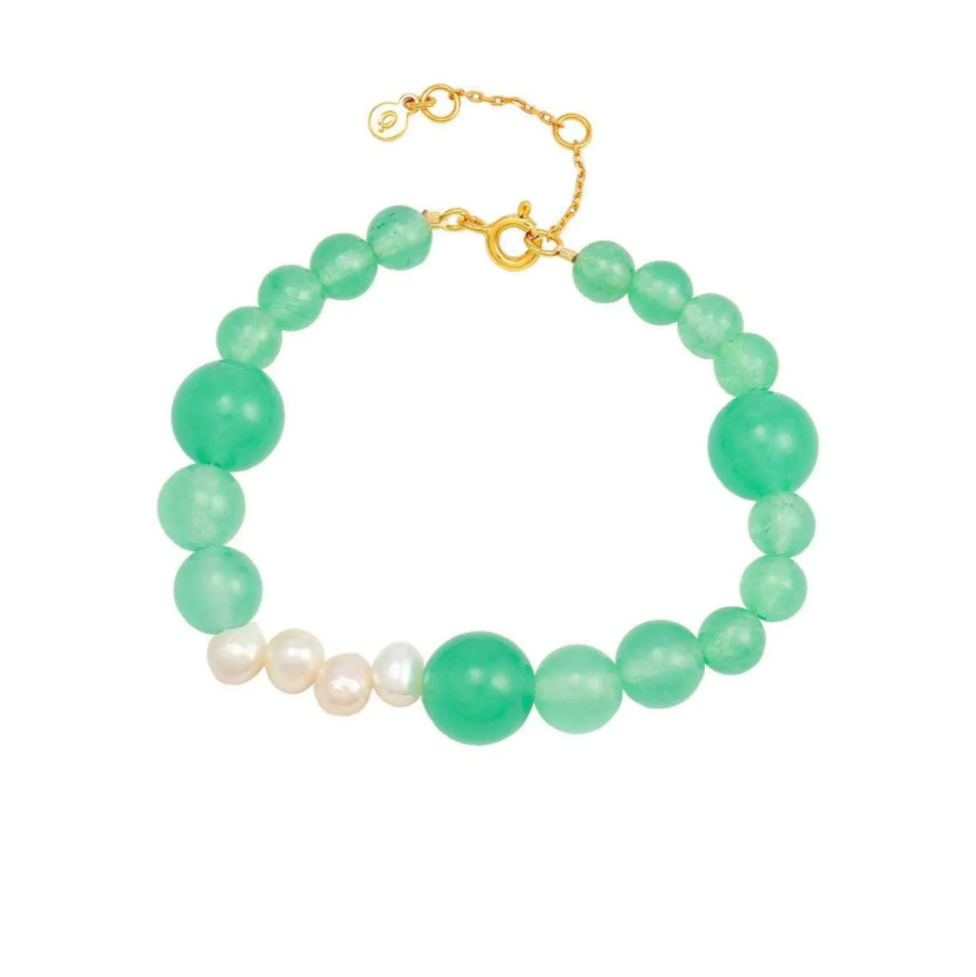 Hultquist Copenhagen Mia Grøn Perle Armbånd