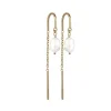 Jeberg Jewellery Baroque Pearl Chain Earrings