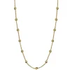 Jeberg Jewellery Gold Beads Necklace sølvforgyldt - 4575-42-G
