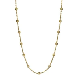 Jeberg Jewellery Gold Beads Necklace sølvforgyldt - 4575-42-G