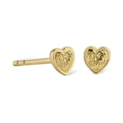 Jeberg Jewellery Heart Me Studs I Forgyldt Sølv