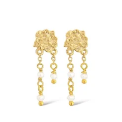 Jeberg Jewellery I Am Gold Pearly Øreringe sølvforgyldte - 51900