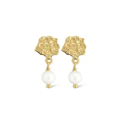 Jeberg Jewellery I Am Gold Mini Barok Øreringe sølvforgyldte - 51950
