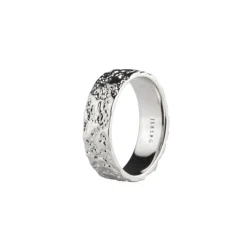 Jeberg Jewellery Mens Moon Band Ring I Sølv