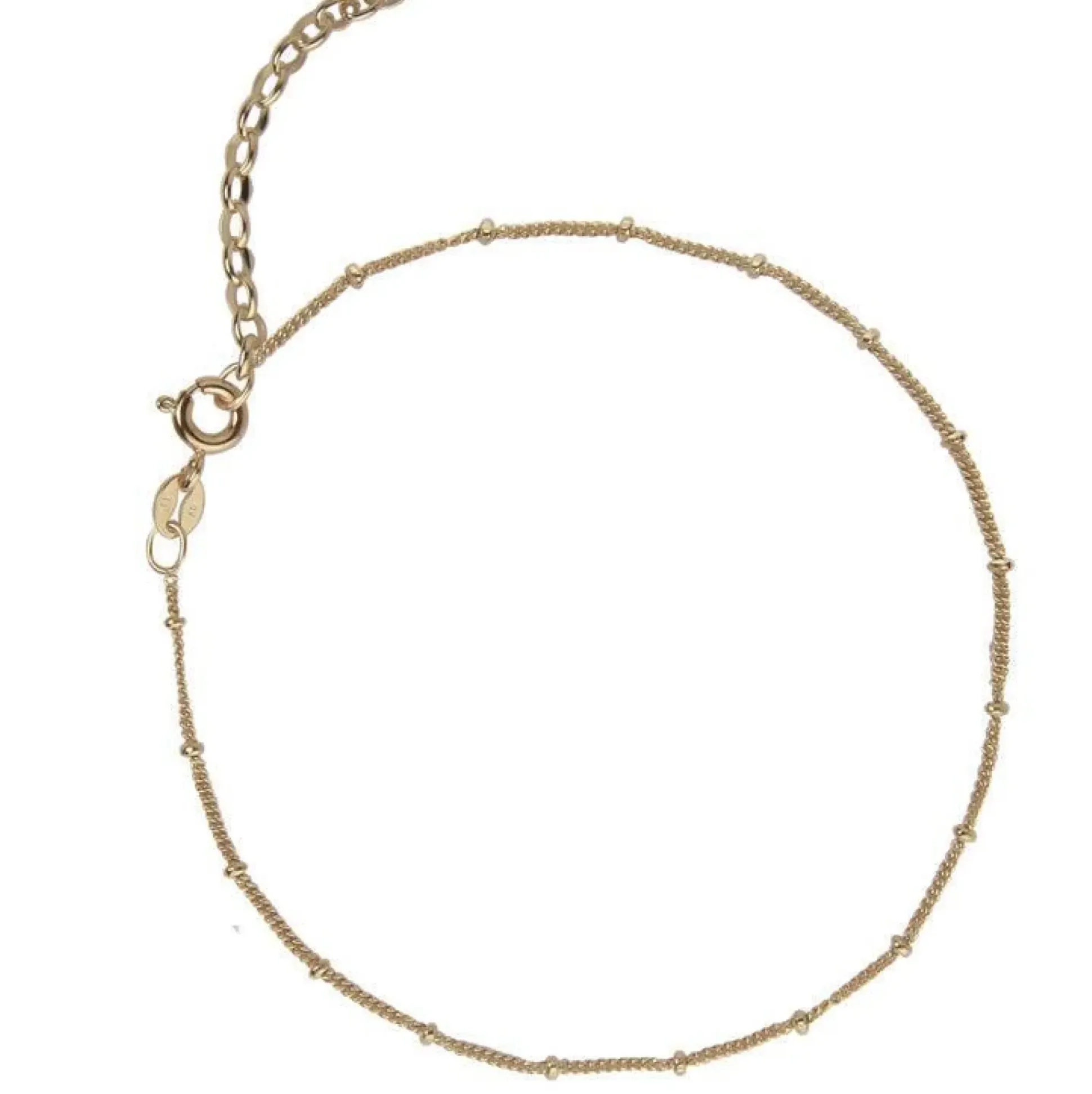 Jeberg Jewellery Nelly Sølv Forgyldt Ankelkæde - 4500-G