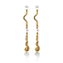 Jeberg Jewellery Ocean Pearl Forgyldt Ørering - 51720
