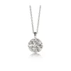 Jeberg Jewellery Piece of The Moon Necklace sølv - 4802-42-Silver