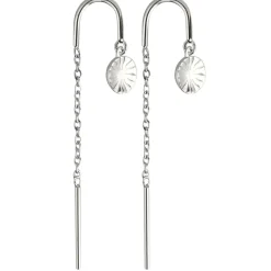 Jeberg Jewellery Ray Of Sunlight Chain Earring I Sølv