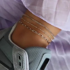 Jeberg Jewellery Saga Panser Ankelkæde i Sølv - 4535-S
