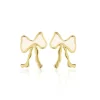 Jeberg Petite Bow White Stud - Sløjfe Ørestikker