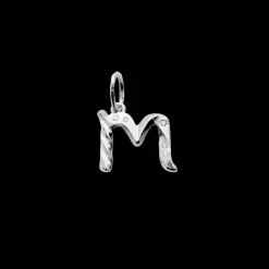 Maanesten Alphabet Letter Halskæde Sølv -  Bogstavs Vedhæng A-Z