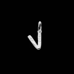 Maanesten Alphabet Letter Halskæde Sølv -  Bogstavs Vedhæng A-Z