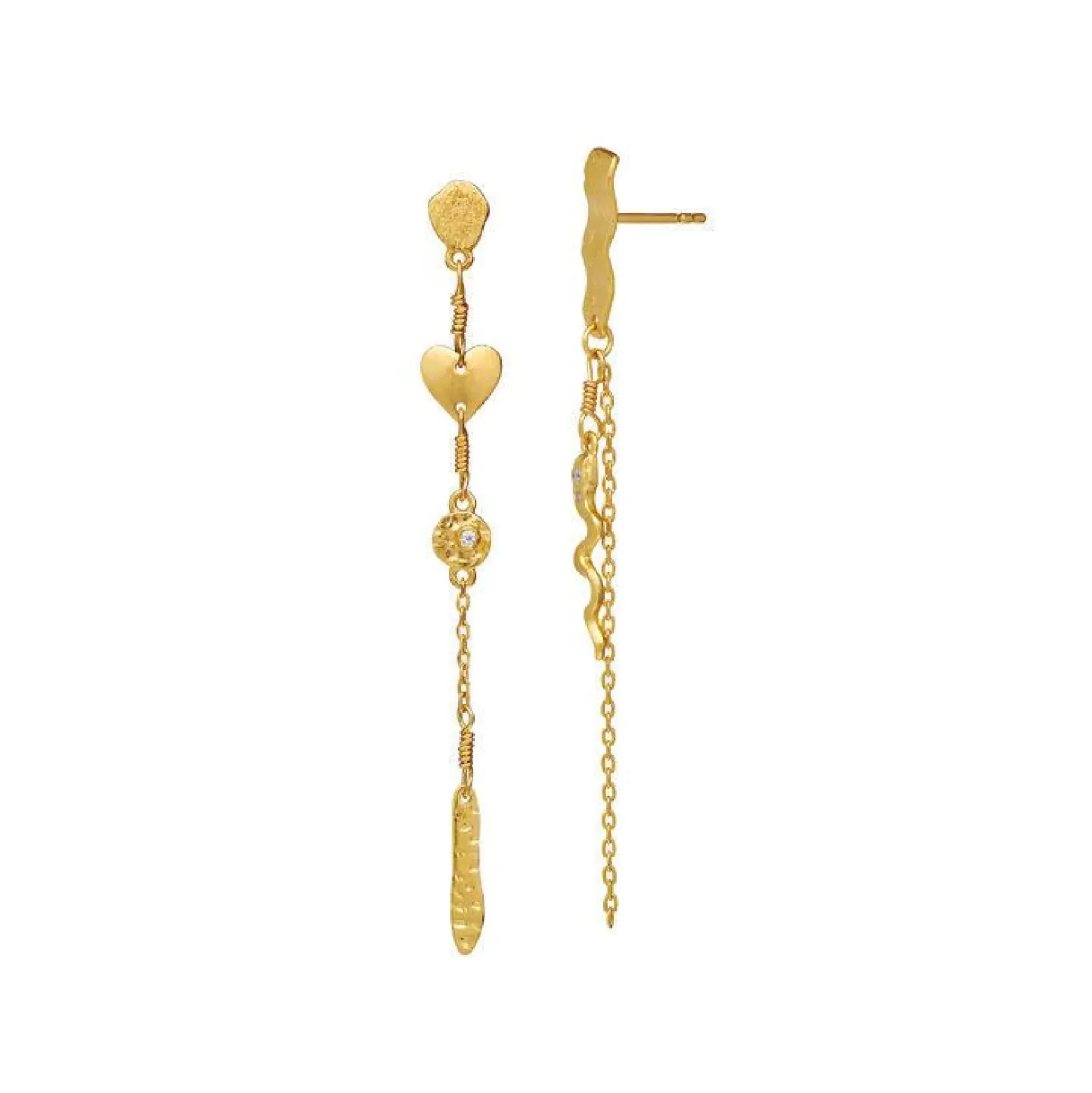 Maanesten Delfine Earrings Forgyldt