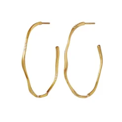 Maanesten Echo Grande Hoops 43mm Forgyldt - 9863A