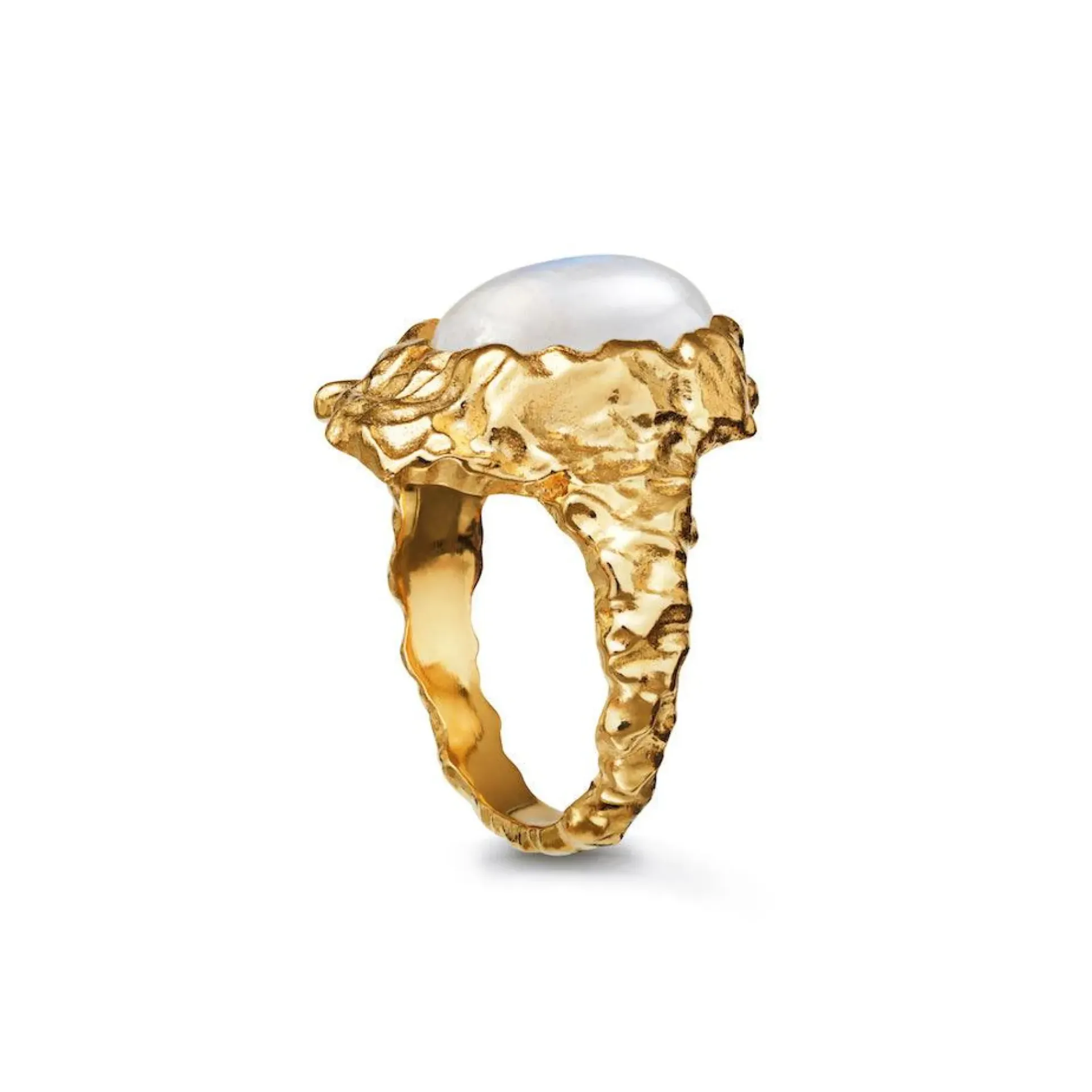 Maanesten Gudinde Ring Med Månesten - 35351A
