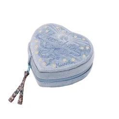 Maanesten Heart Jewelry Box Sky Blue - Smykkerskrin