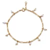 Maanesten Lula White Armbånd forgyldt - 8519A