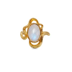 Maanesten Siren Ring 18 kt. forgyldt - 4731A