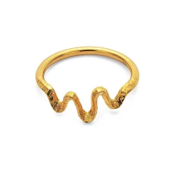 Maanesten Sonar Ring forgyldt - 4727A