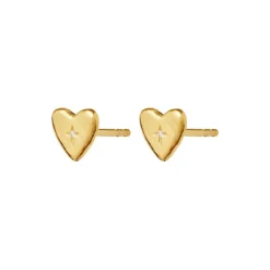 Maanesten Tutu Earrings - Forgyldte Hjerte Ørestikker