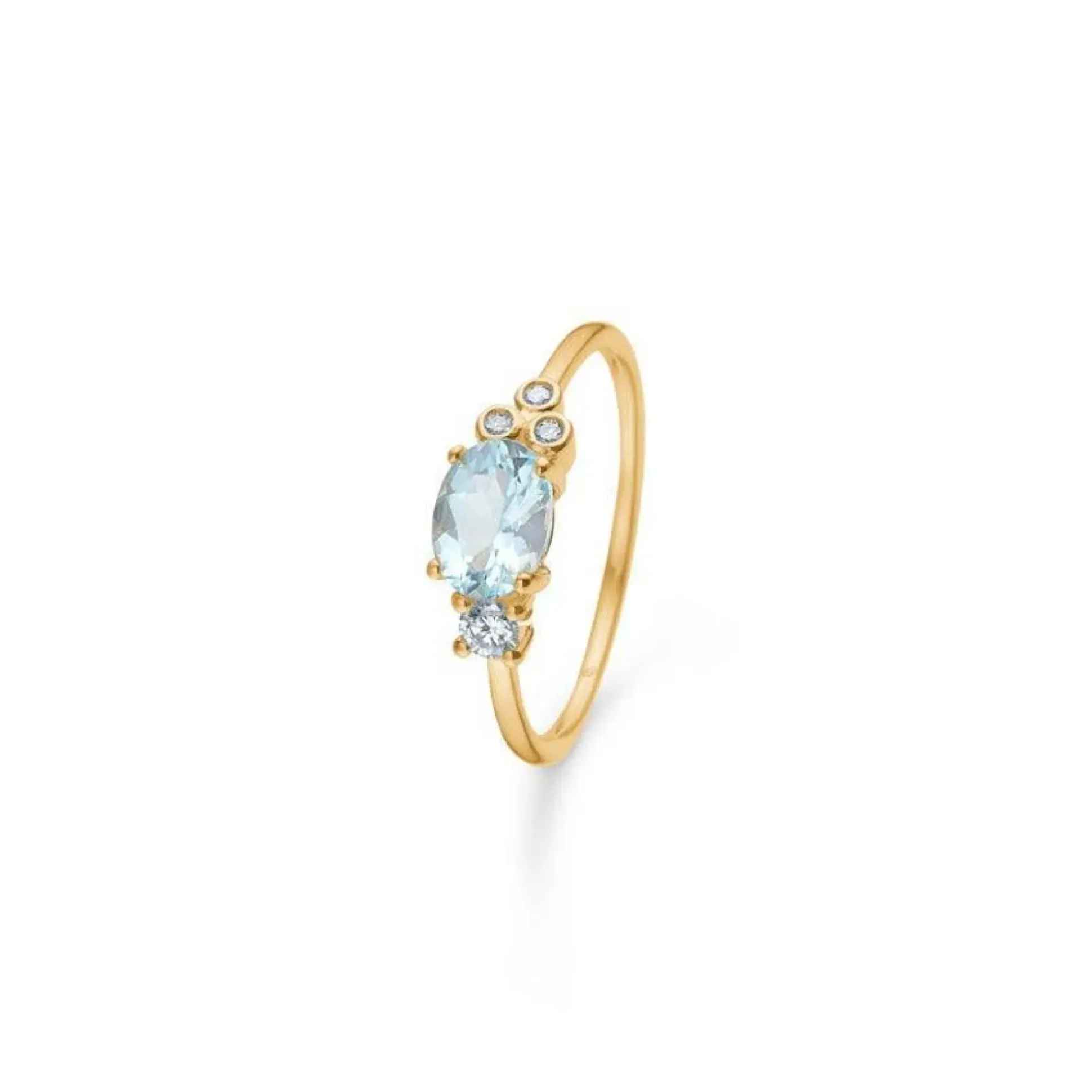 Mads Z 14 kt Aquamarine Ring 0.11ct - 1546111