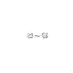 Mads Z 14 kt. Crown Diamant Øreringe 0.18 ct. Hvidguld
